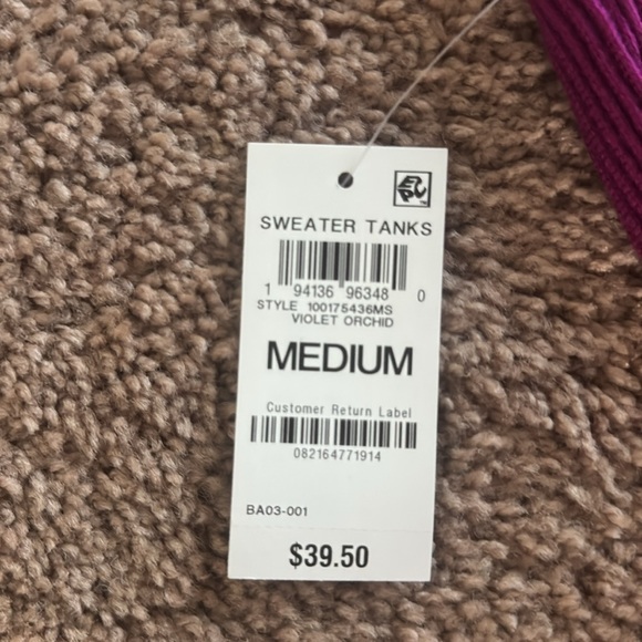 NWT INC Purple Halter Top - Picture 2 of 2